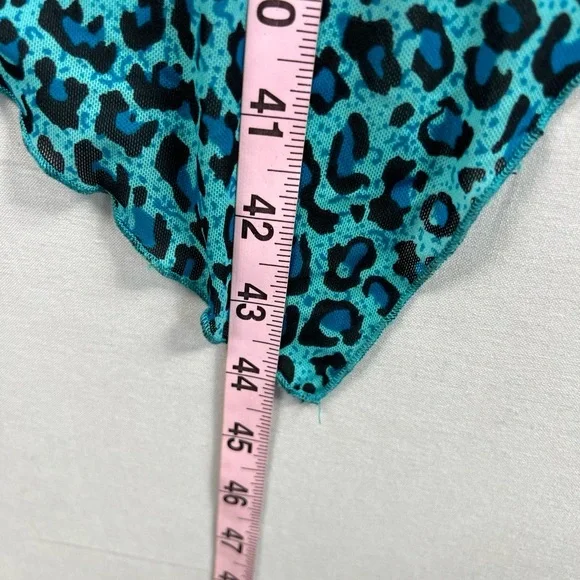 Dor Dor Tunic Tank Top Womens M Multicolor High Low Snake Leopard Boho - Picture 6 of 10